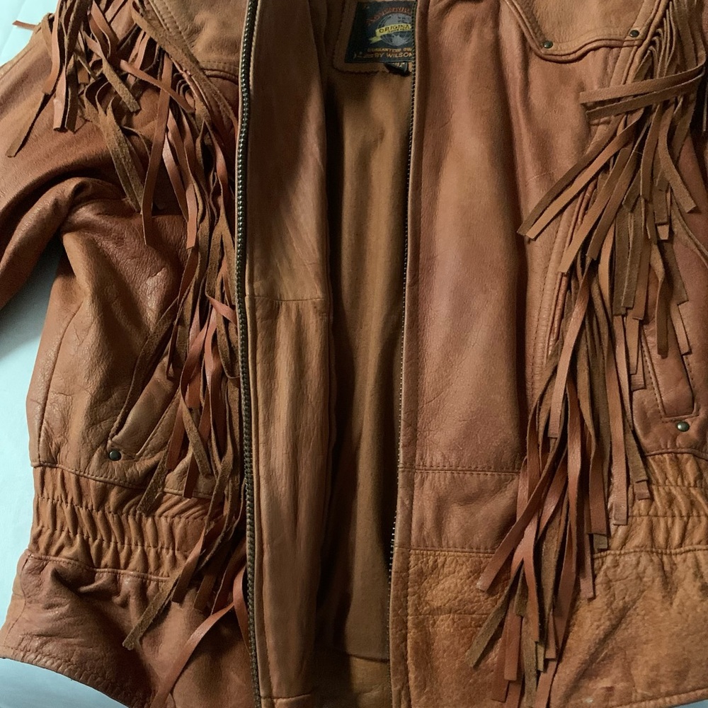 🍁Women's Genuine Leather Brown/Rust Thinsulated Lined jacket. Size Medium - Picture 8 of 10